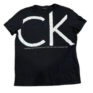 Calvin Klein Jeans Black Logo Tshirt M